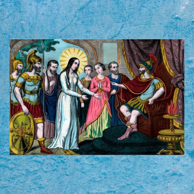 St. Philomena wird vor Kaiser Diokletian getestet Poster (Von Creator hochgeladen)