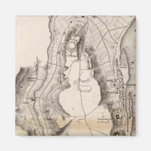 St Pierre Plateau Atlas Karte Magnet