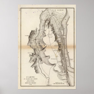 St Pierre Plateau Atlas Karte Poster