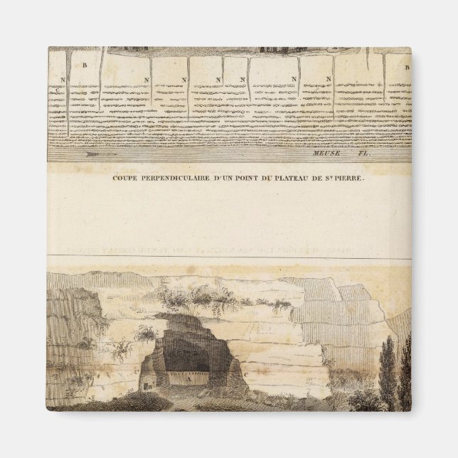 St Pierre Plateau Magnet (Vorne)