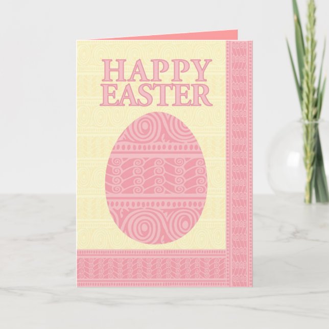 st-pink-yel-oaster1 feiertagskarte (Vorderseite)