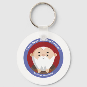 St. Pio von Pietrelcina Schlüsselanhänger