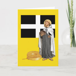 St. Piran von Cornwall (SAE 01) und seine Flagge Karte