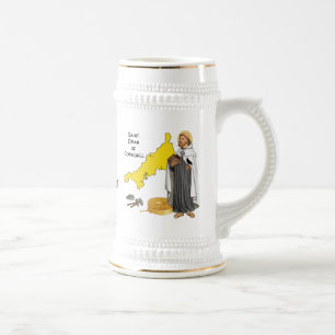 St. Piran von Cornwall (SAE 01) Zweisprachiger Toa Bierglas