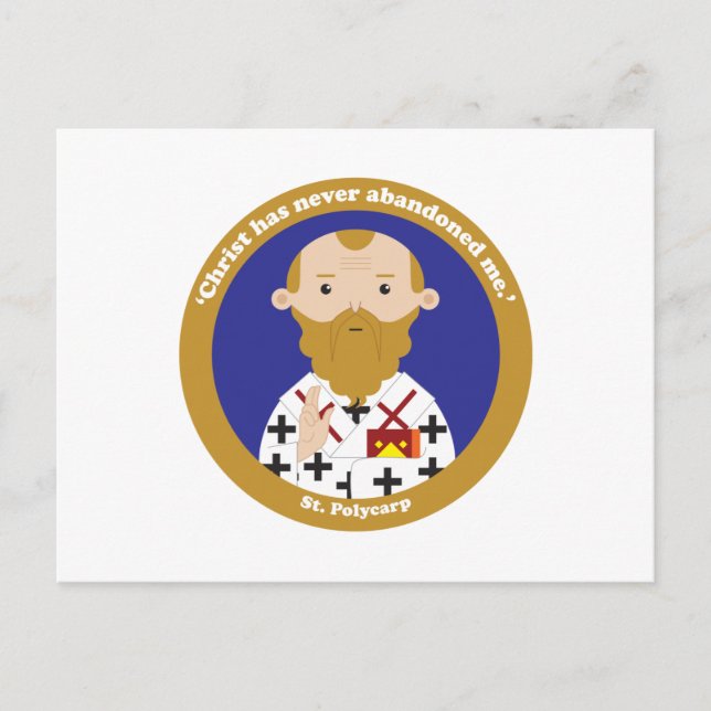 St. Polycarp Postkarte (Vorderseite)
