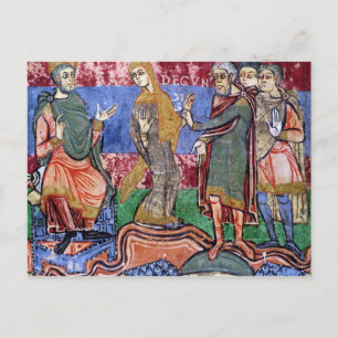St. Radegund führte vor Clothar I Postkarte