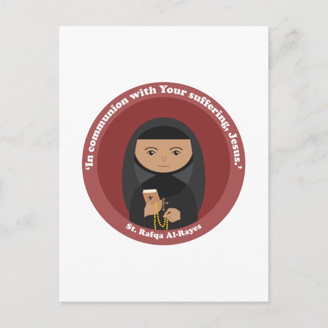 St. Rafqa Al-Rayes Postkarte (Vorderseite)