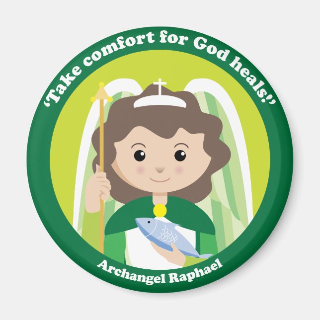 St. Raphael der Erzengel Magnet (Vorne)