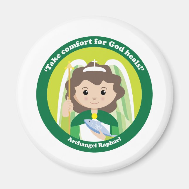 St. Raphael der Erzengel Magnet (Vorne)