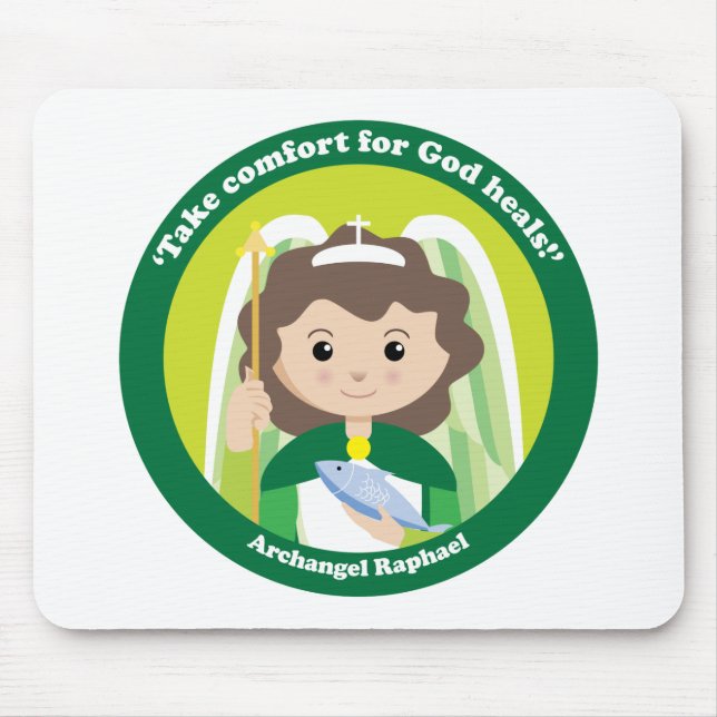 St. Raphael der Erzengel Mousepad (Vorne)