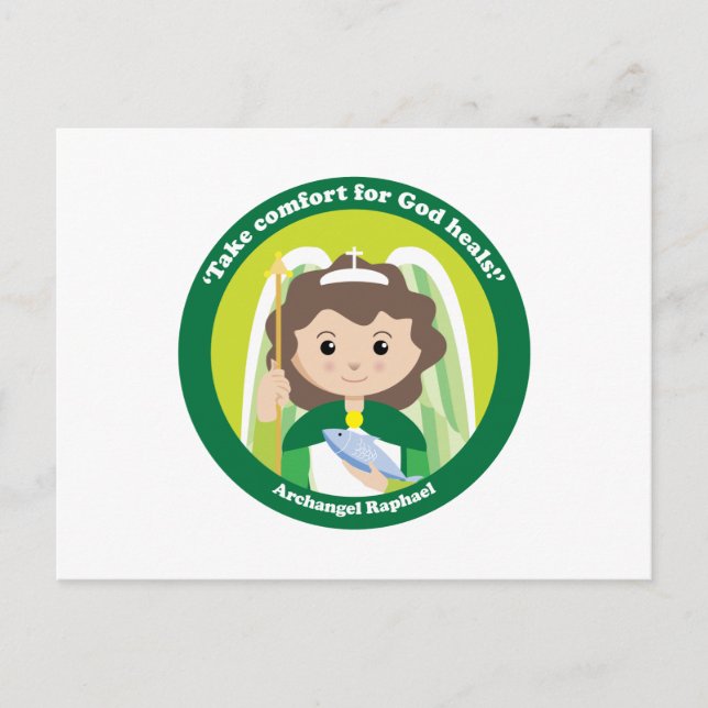 St. Raphael der Erzengel Postkarte (Vorderseite)