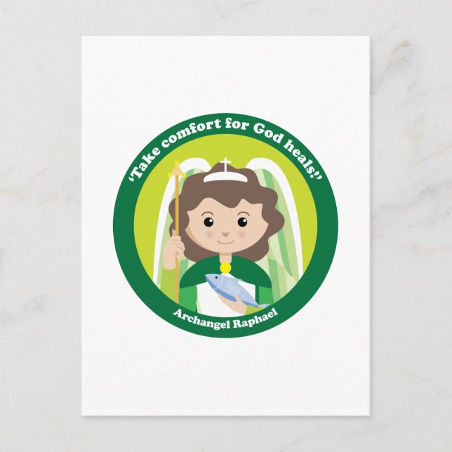 St. Raphael der Erzengel Postkarte (Vorderseite)