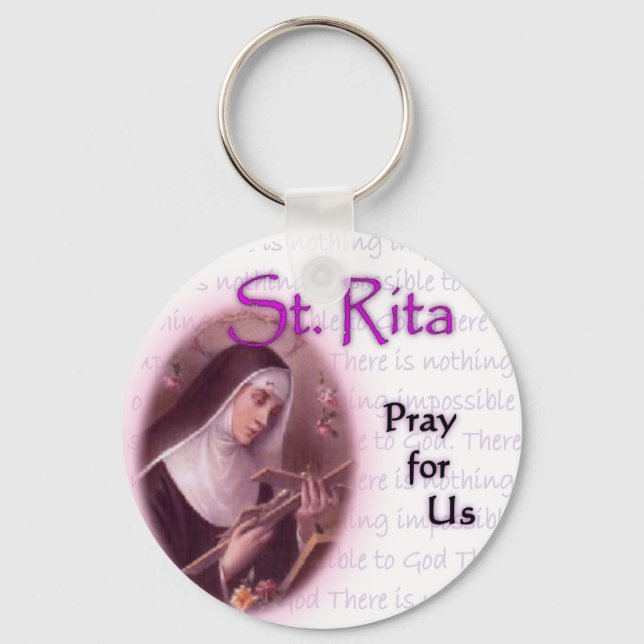 St. Rita Schlüsselkette Schlüsselanhänger (Vorderseite)