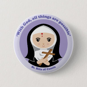 St. Rita von Cascia Button