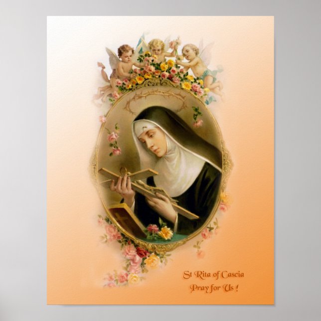 St Rita von Cascia Poster (Vorne)