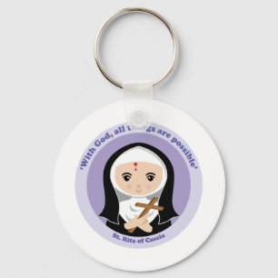 St. Rita von Cascia Schlüsselanhänger