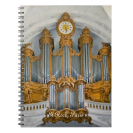 St Roch organ notebook Notizblock