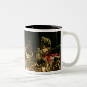 St. Roch, welches die Pest kuriert Zweifarbige Tasse