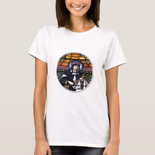 St. Rose Lima - Beten Sie für unser farbiges Glasf T-Shirt