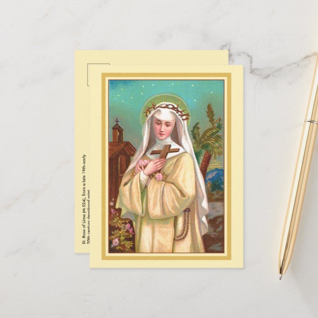 St. Rose Lima by Night (M 024) Postkarte (Vorderseite/Rückseite Beispiel)