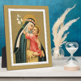 St. Rose Lima und das Christkind (M 023) Fotoplatte