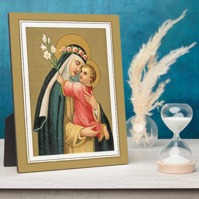 St. Rose Lima und das Christkind (M 023) Fotoplatte (Seite)