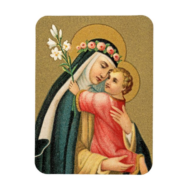 St. Rose Lima und das Christkind (M 023) Magnet (Vertikal)