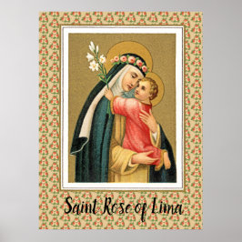 St. Rose Lima und das Christkind (M 023) Poster