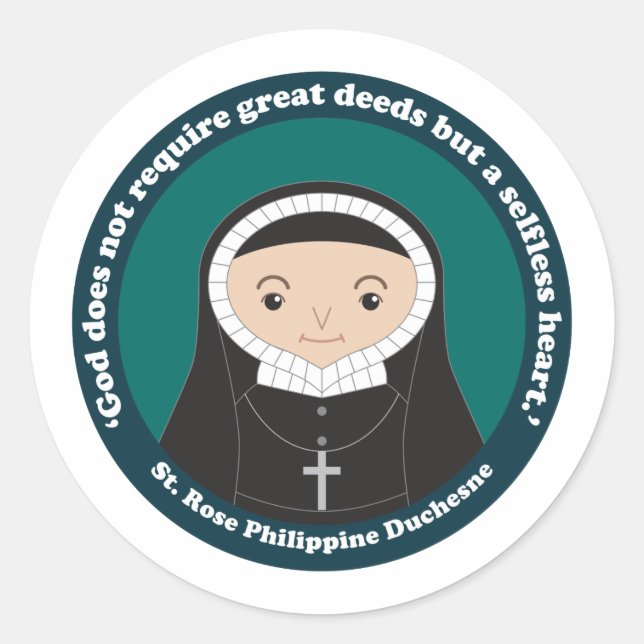 St. Rose Philippine Runder Aufkleber (Vorderseite)