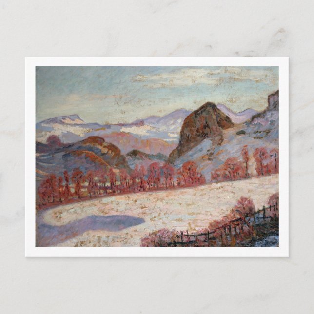 St. Sauves d'Auvergne, c.1900 (Öl auf Tafel) Postkarte (Vorderseite)