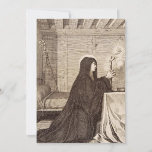 St. Scholastica Gönnerin der Schule Einladung