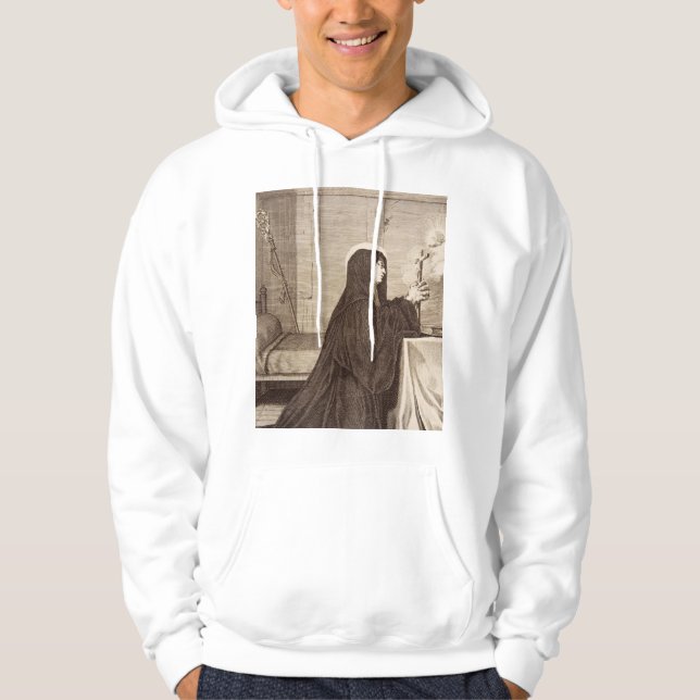 St. Scholastica Gönnerin der Schule Hoodie (Vorderseite)