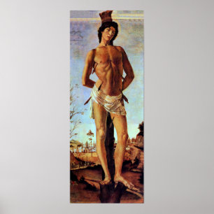St. Sebastian durch Sandro Botticelli Poster