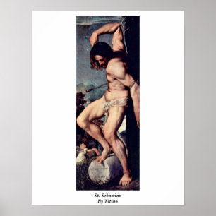 St. Sebastian durch Titian Poster