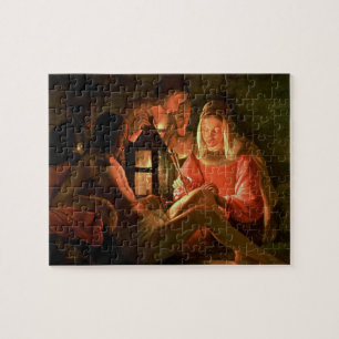 St. Sebastian geneigt von der heiligen Frau (Öl