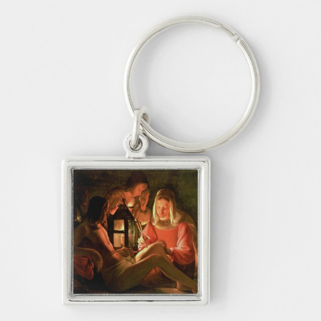 St. Sebastian geneigt von der heiligen Frau (Öl Schlüsselanhänger (Vorne)