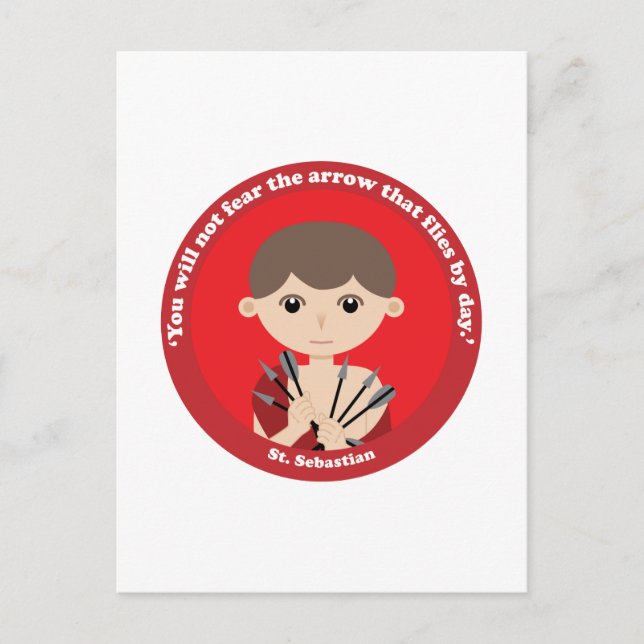 St. Sebastian Postkarte (Vorderseite)