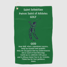 St. Sebastian Schutzheilige der Athleten Golf Kath Golfhandtuch