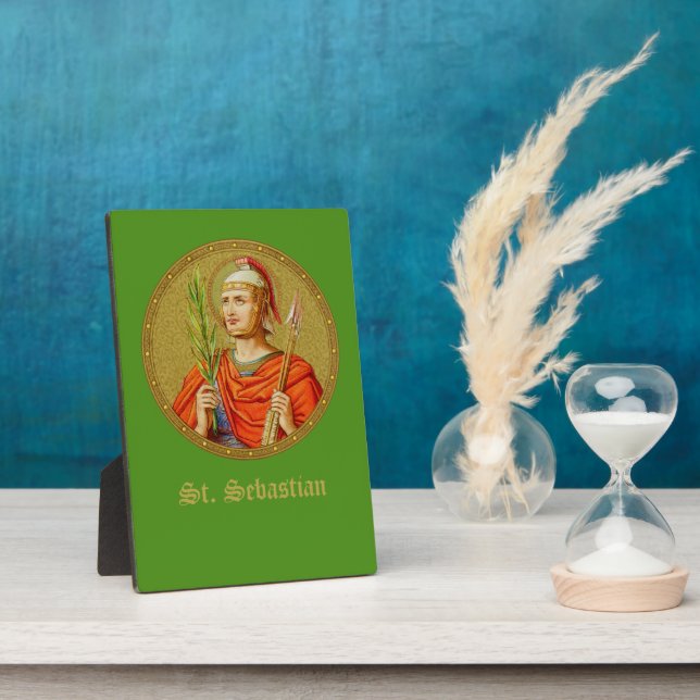 St. Sebastian (SNV 24) (Rundbild) 5"x7" Fotoplatte (Seite)