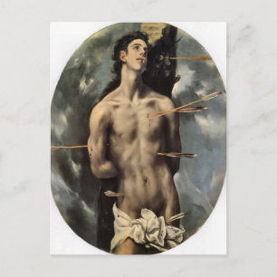 St. Sebastian von El Greco Postkarte