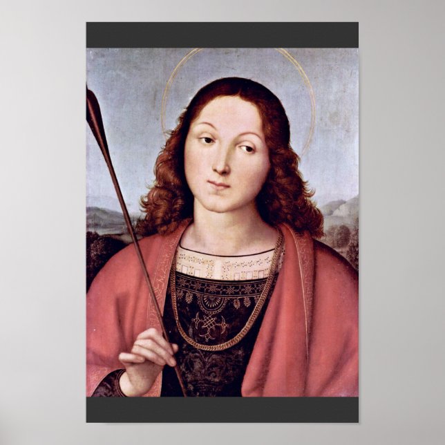 St. Sebastian Von Raffael (beste Qualität) Poster (Vorne)