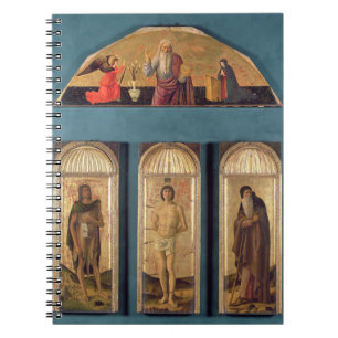 St.Sebastian zwischen Johannes der Baptist und St. Notizblock