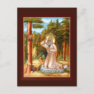 St. Seraphim Sarov-Gebetskarte Postkarte