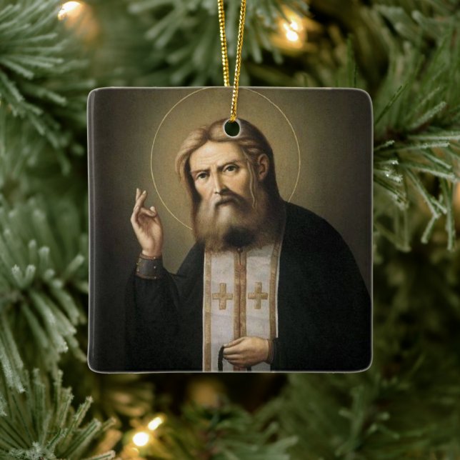 St. Seraphim von Sarov Keramik Keramikornament (Baum)
