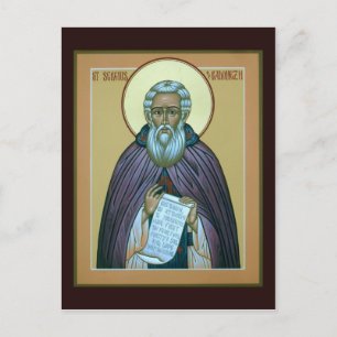 St. Sergius Radonezh-Gebetskarte Postkarte