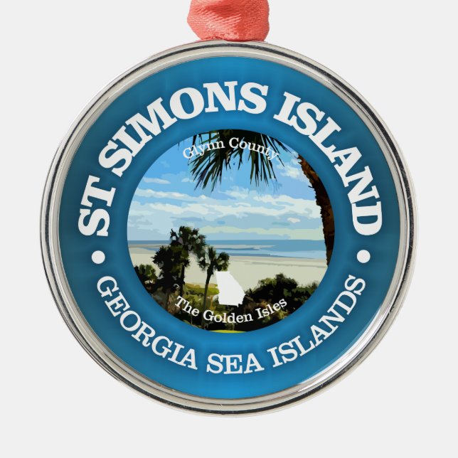 St. Simons (C) Ornament Aus Metall (Vorne)