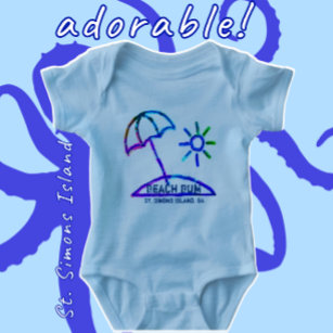 St. Simons Island GA Baby Bodysuit Baby Strampler