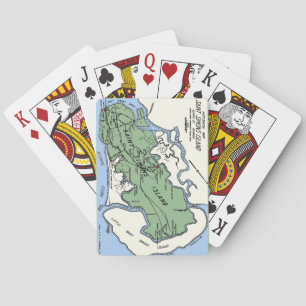 St Simons Island Karte Karten spielen Spielkarten