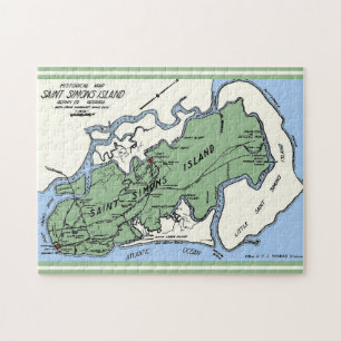St Simons Island Map