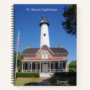 St. Simons Lighthouse Notebook Notizbuch